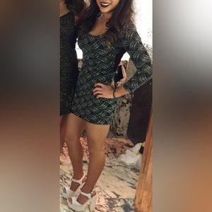 Foreign Exchange Glitter Sparkle Mini Dress